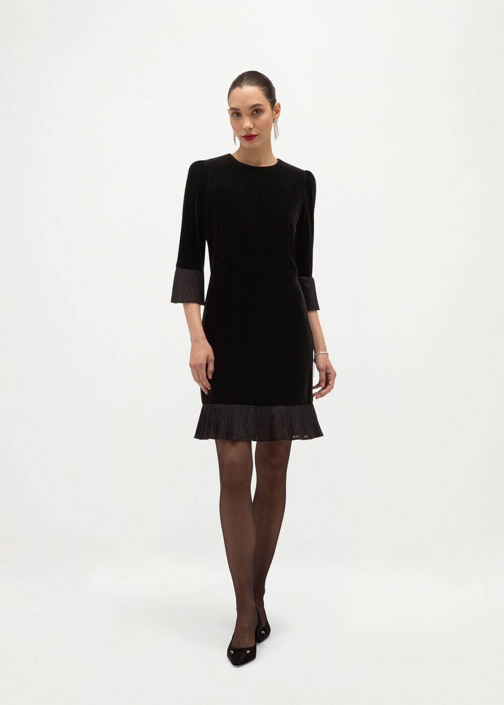Hobbs Ashley Velvet Mini Dress