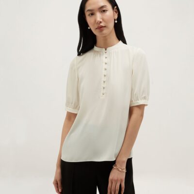 Hobbs Butter Cream Azalea Blouse