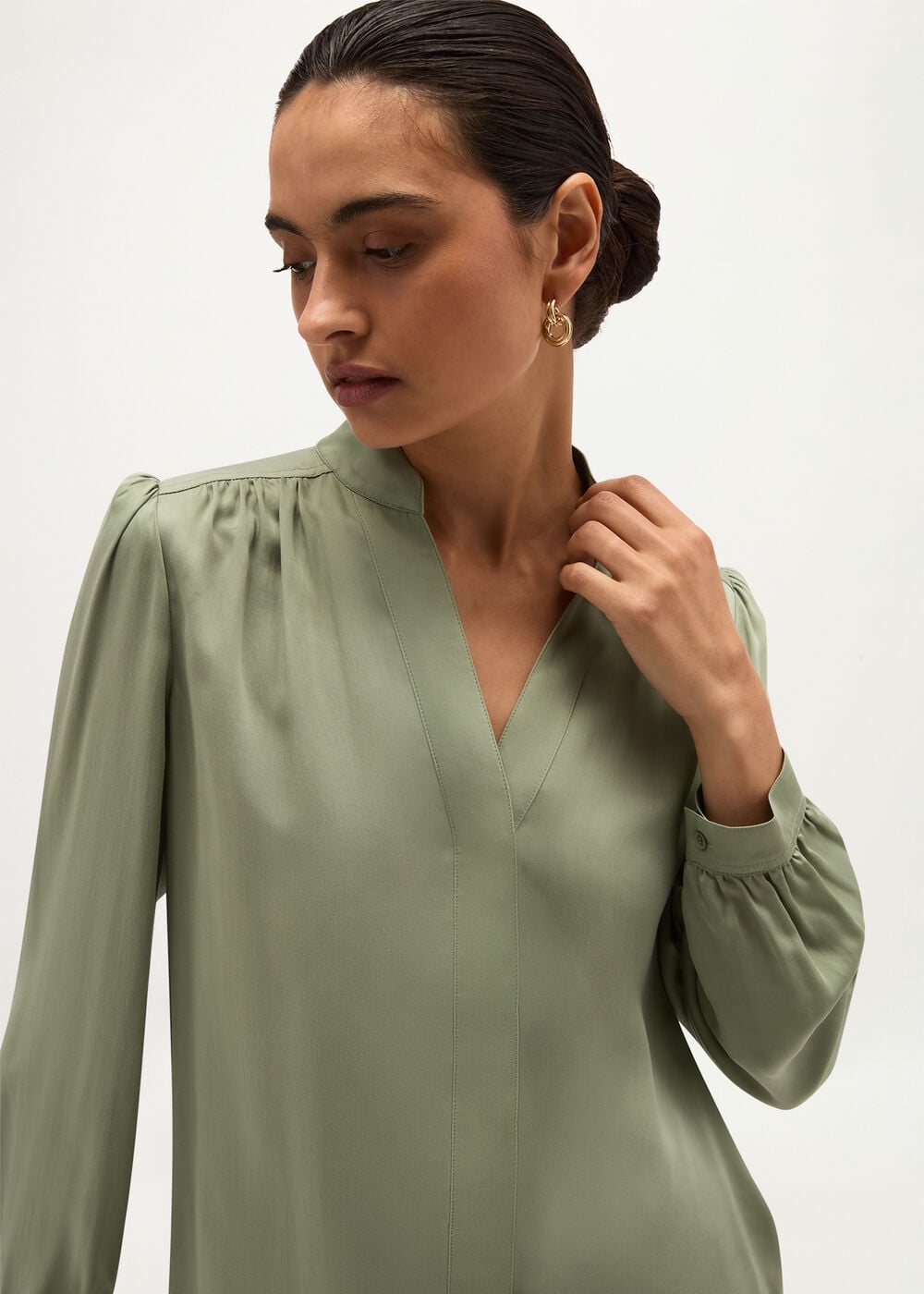 Hobbs Gwen Satin Blouse