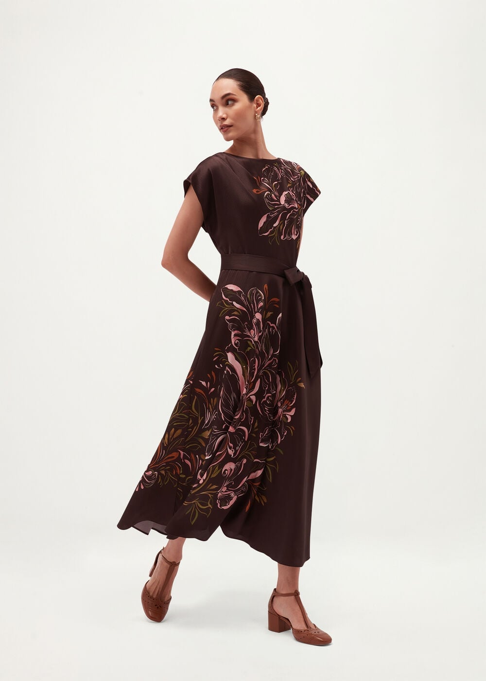 Hobbs Latimer Satin Dress