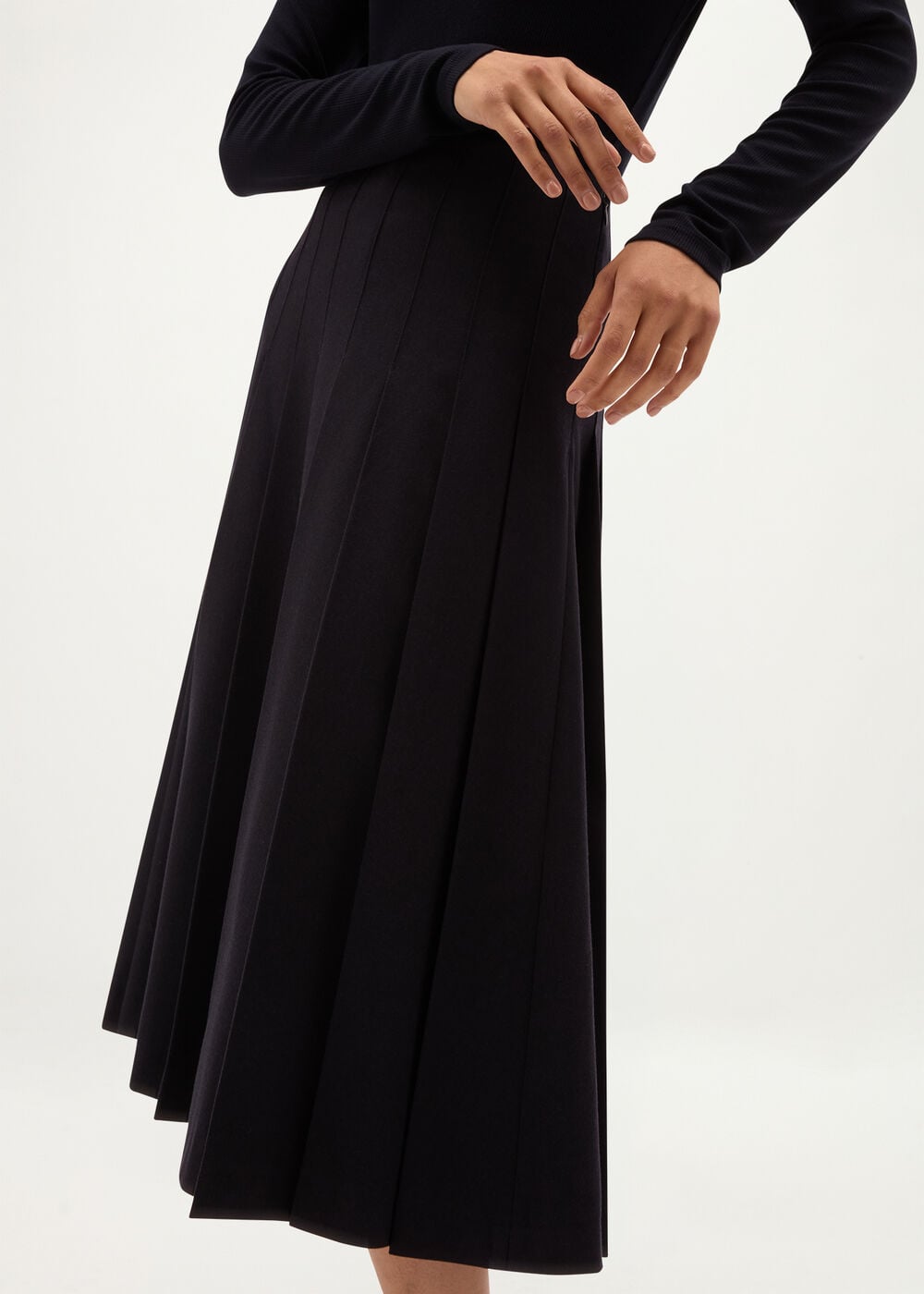 Hobbs Paige Pleated Skirt