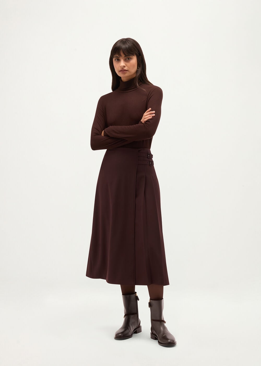 Hobbs Sutton Pleated Skirt