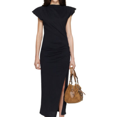 Isabel Marant Black Nadela Midi Dress