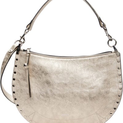 Isabel Marant Gold Oksan Soft Zip Bag