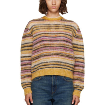 Isabel Marant Étoile Yellow & Pink Morine Sweater