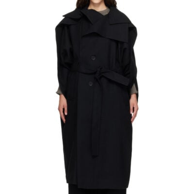 Issey Miyake Black Calligraph Coat