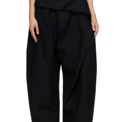 Issey Miyake Black Calligraph Trousers