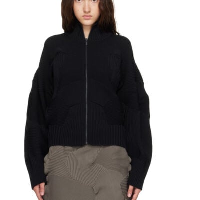 Issey Miyake Black Kone Kone Jacket