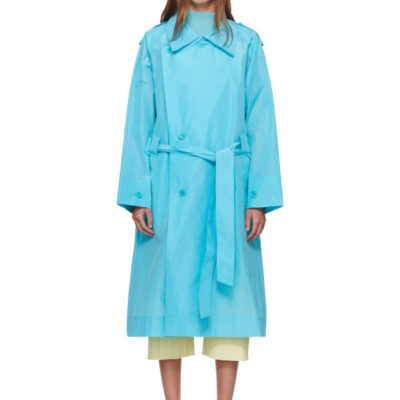 Issey Miyake Blue Correlation Coat