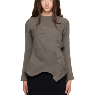 Issey Miyake Gray Kone Kone Sweater