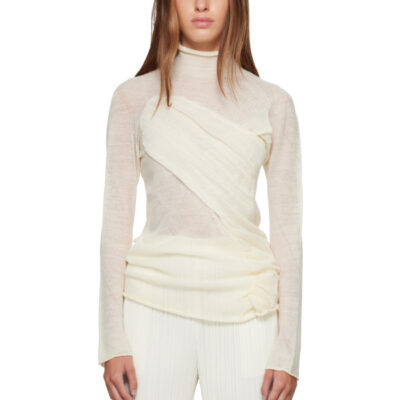 Issey Miyake Off-White Hug Top
