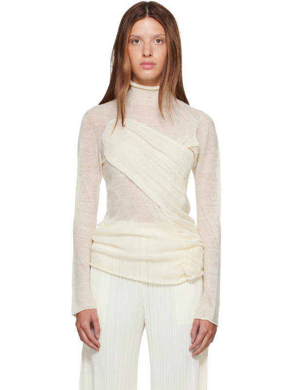 Issey Miyake Off-White Hug Top