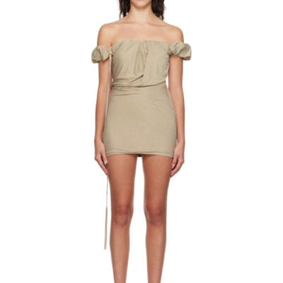 Jacquemus Beige Le Chouchou 'La Robe Ciceri' Minidress