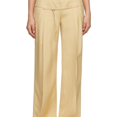 Jacquemus Beige Le Chouchou 'Le Pantalon Criollo' Trousers