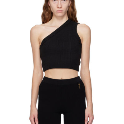 Jacquemus Black Le Papier 'La Maille Ascu' Tank Top