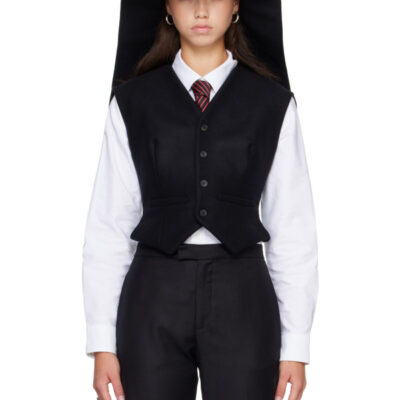 Jean Paul Gaultier Black 'The Hat' Vest
