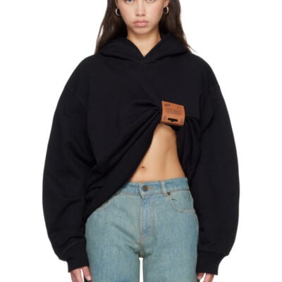 Jean Paul Gaultier Black 'The Label' Hoodie