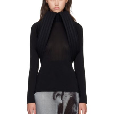 Jean Paul Gaultier Black 'The Sculpted' Turtleneck