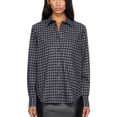 Jeanerica Gray & Black Elise Shirt