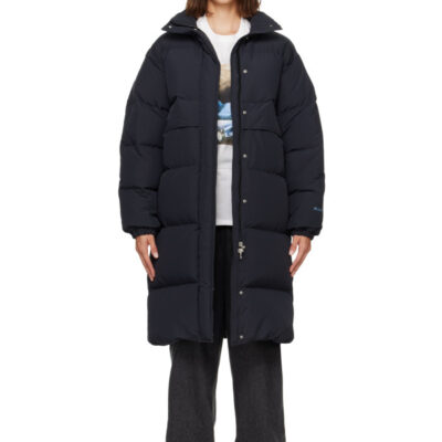 Jil Sander Black Logo Oversized Down Parka