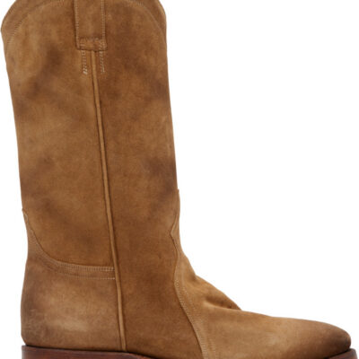 Jil Sander Tan Suede Boots