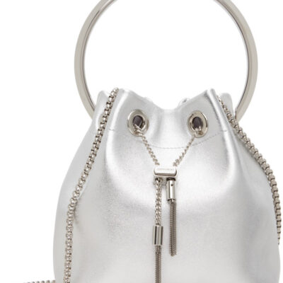 Jimmy Choo Silver Bon Bon Bag