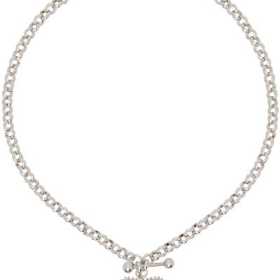 Justine Clenquet Heart Crystal Necklace