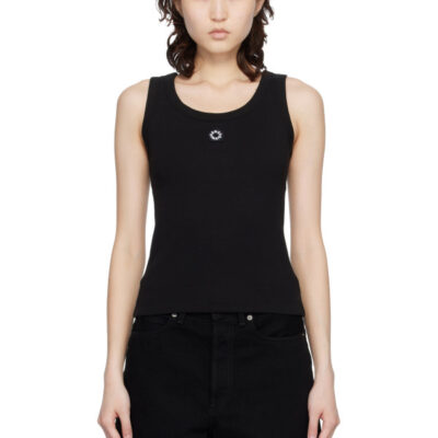Kenzo Black Kenzo Paris 'Boke Flower 2.0' Embroidered Tank Top