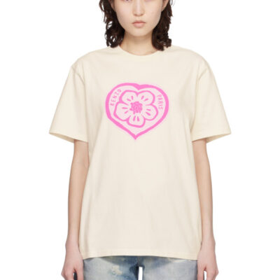 Kenzo Off-White Kenzo Paris 'KENZO Boke Heart' Loose T-shirt