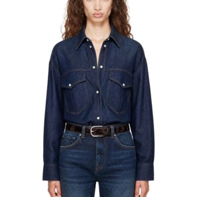 Khaite Navy Christensen Shirt