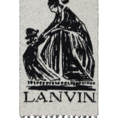 Lanvin Black & Gray Mother & Daughter Wool Scarf
