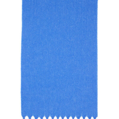 Lanvin Blue Fluffy Label Scarf