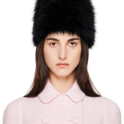 Laura Andraschko Black Buckingham Palace Hat