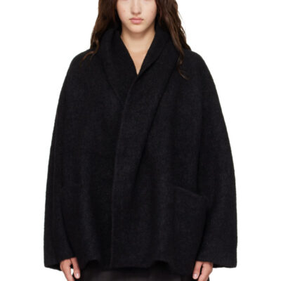 Lauren Manoogian Black Double Face Coat