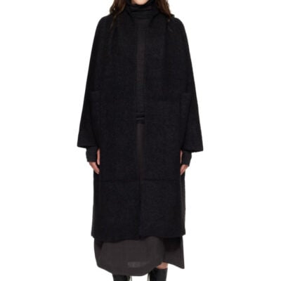 Lauren Manoogian Black Double Face Long Coat