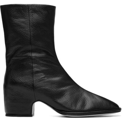 Lauren Manoogian Black Square Arch Ankle Boots