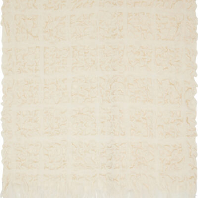 Lauren Manoogian Off-White Handwoven Crepe Wrap Scarf
