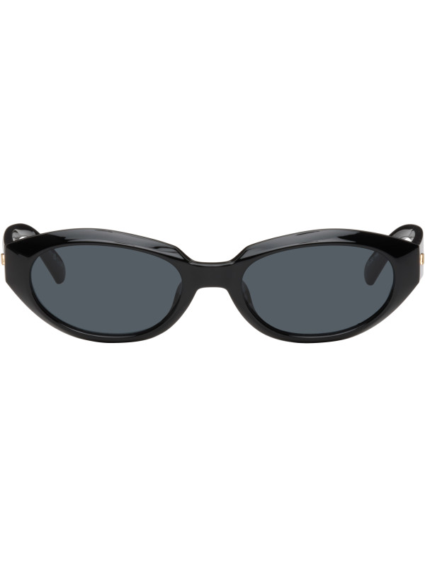 Le Specs Black 'Le Bijou' Sunglasses