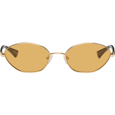 Le Specs Gold 'Le Bebe' Sunglasses