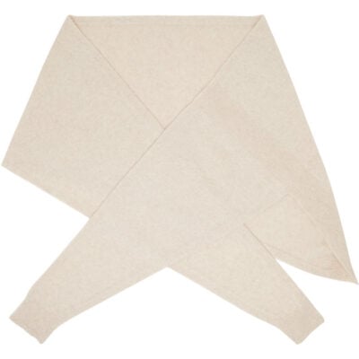 Le17Septembre Beige Soft Alpaca Blend Knit Muffler Scarf