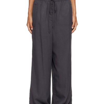 Le17Septembre Gray Silky Drawstring Trousers