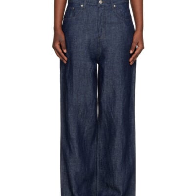 Le17Septembre Navy Straight Denim Jeans