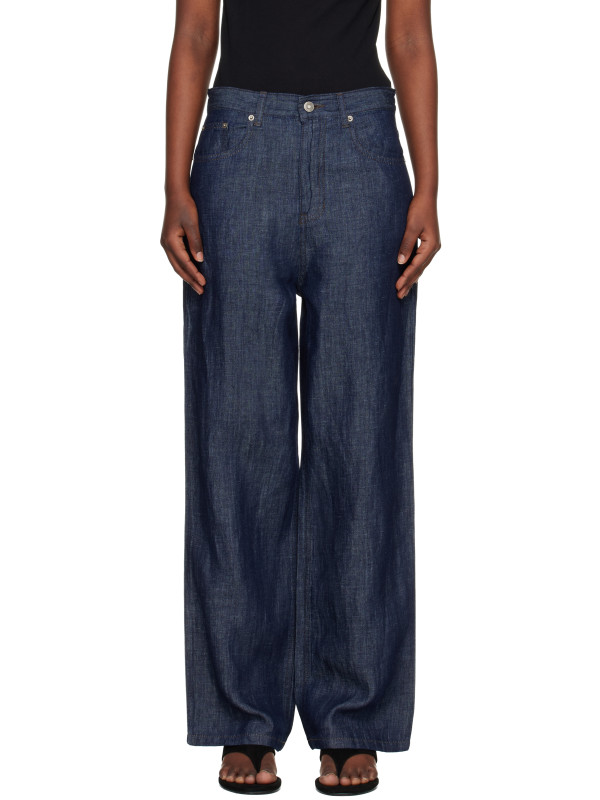 Le17Septembre Navy Straight Denim Jeans
