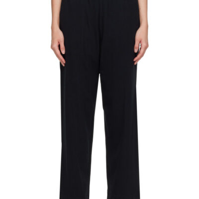 Leset Black Margo Tapered Pocket Trousers