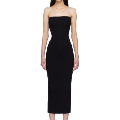 Leset Black Rio Bandeau Midi Dress