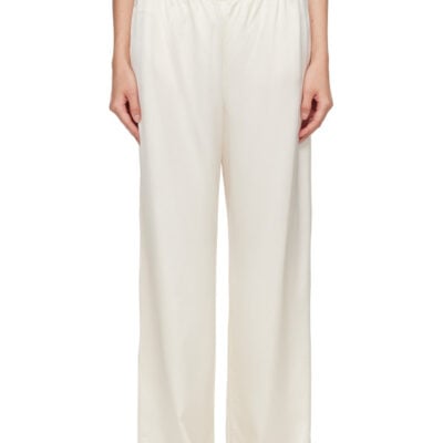 Leset Off-White Barb Wide Leg Trousers