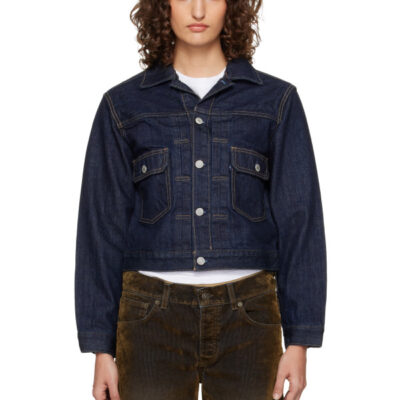 Levis Navy Blue Tab Type II Trucker Jacket