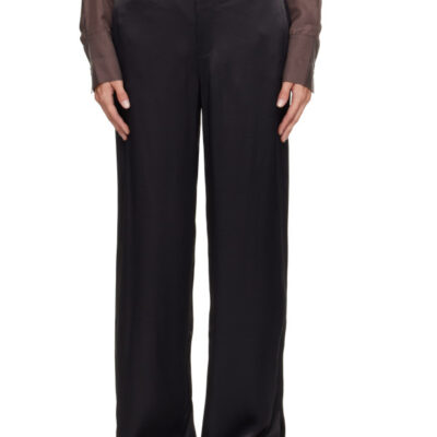 Lisa Yang Black Straight Leg Trousers
