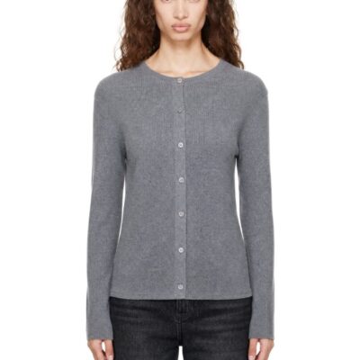 Lisa Yang Gray Abeena Cardigan