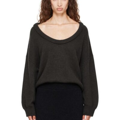 Lisa Yang Khaki Doria Sweater